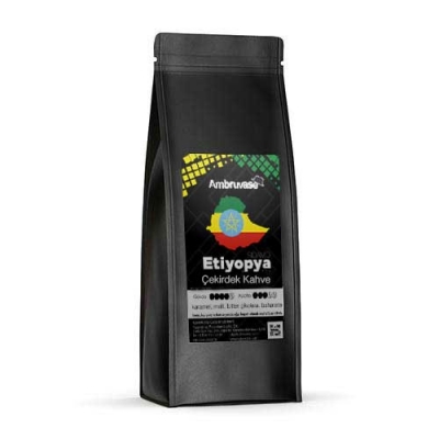 Ambruvase Kavrulmuş Çekirdek Kahve Etiyopya Sidamo 1 Kg