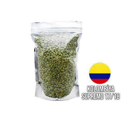 Ambruvuase Kolombiya Supremo 17/18 SC Çiğ Kahve Çekirdeği 1 Kg