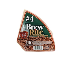Brew Rite - Brew Rite 4 Numara Beyaz Filtre Kağıdı 100 Adet