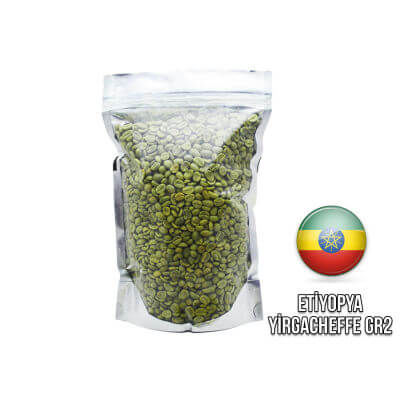 Ambruvase Etiyopya Yirgacheffe GR2 Çig Kahve Çekirdegi 1 Kg