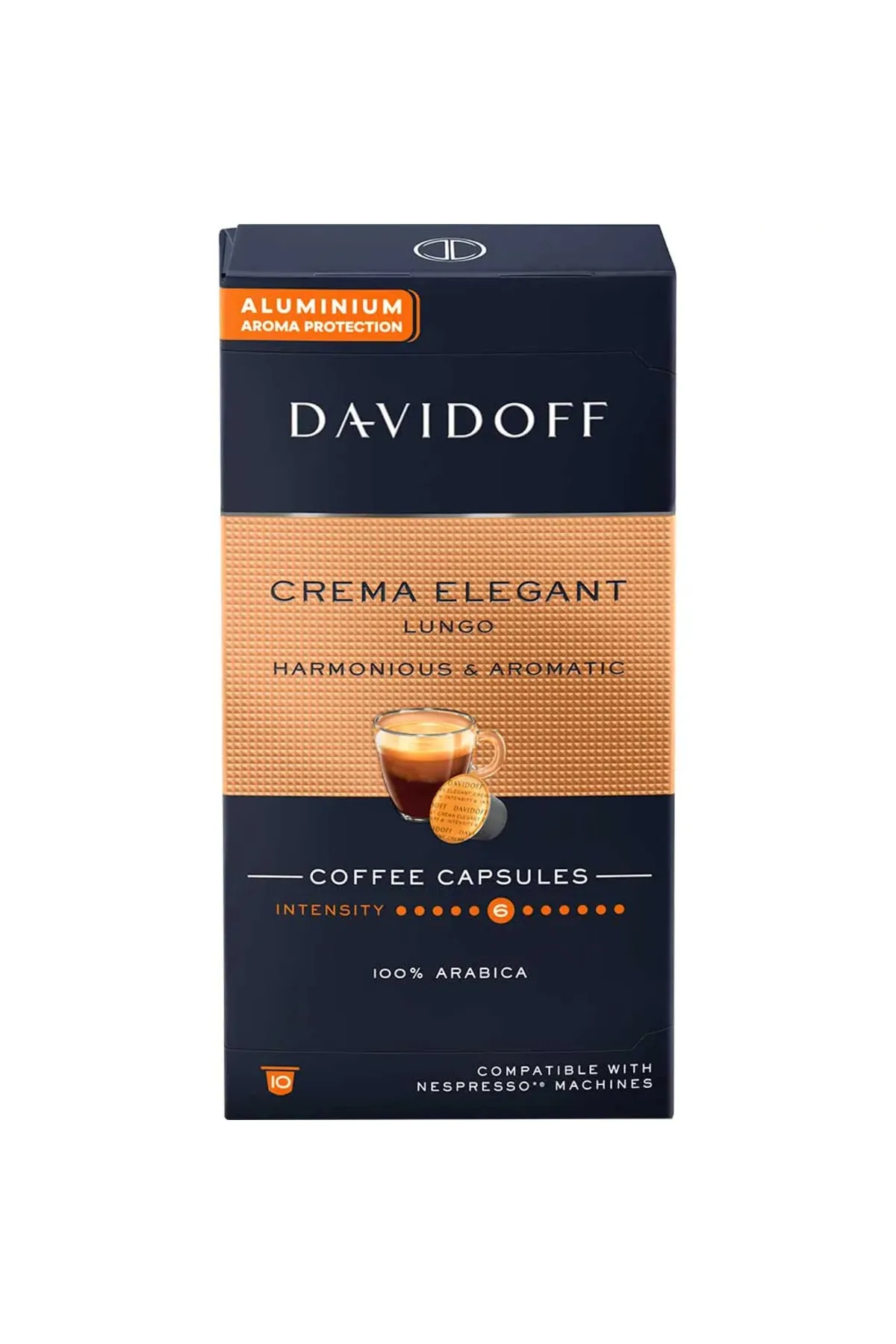 Davidoff - Davidoff Crema Elegant Lungo Kapsül Kahve 10 'Lu