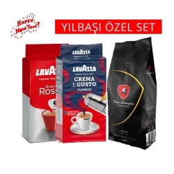Lavazza - Filtre Kahve Seti (Lamborghini-Crema E Gusto-Rossa)3'Lü Paket