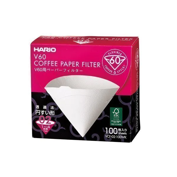 Hario - Hario v60 02 Filtre Kahve Kağıdı 100 Adet