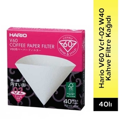 Hario V60 VCF-02 W40 Coffee Filtre Kahve Kağıdı 40 Adet - Thumbnail