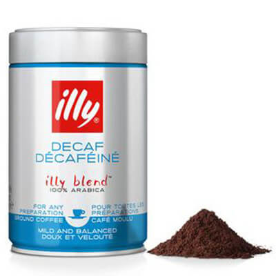 Illy Decaffeinated Ground Coffee 250gr Tnk