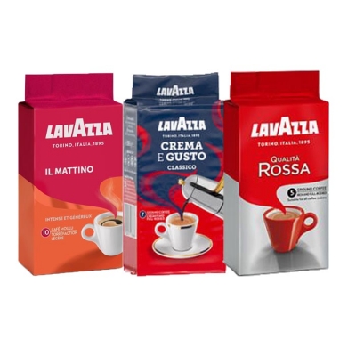 Lavazza Filtre Kahve Seti (Rossa-İl Mattino-Gusto) 250 Gr x 3 Adet