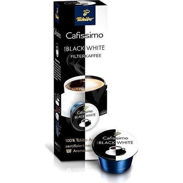 Tchibo Cafissimo Black White Coffee Kapsül Kahve 10'Lu